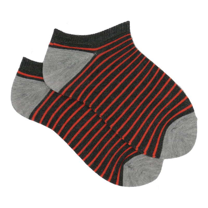 RED LINES ANKLE SOCKS