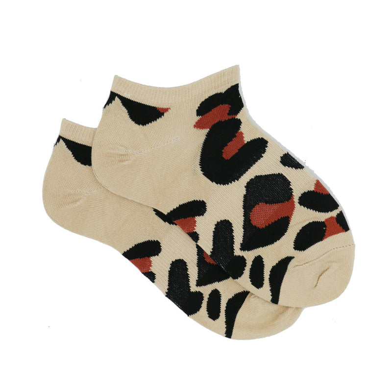 LEOPARD PRINT ANKLE SOCKS
