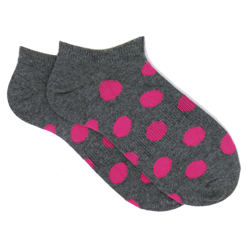 PINK POLKA DOTS ANKLE SOCKS
