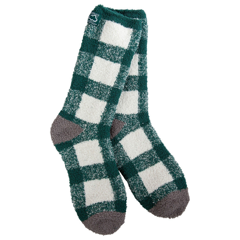PLAID FUZZY WARM SOCKS