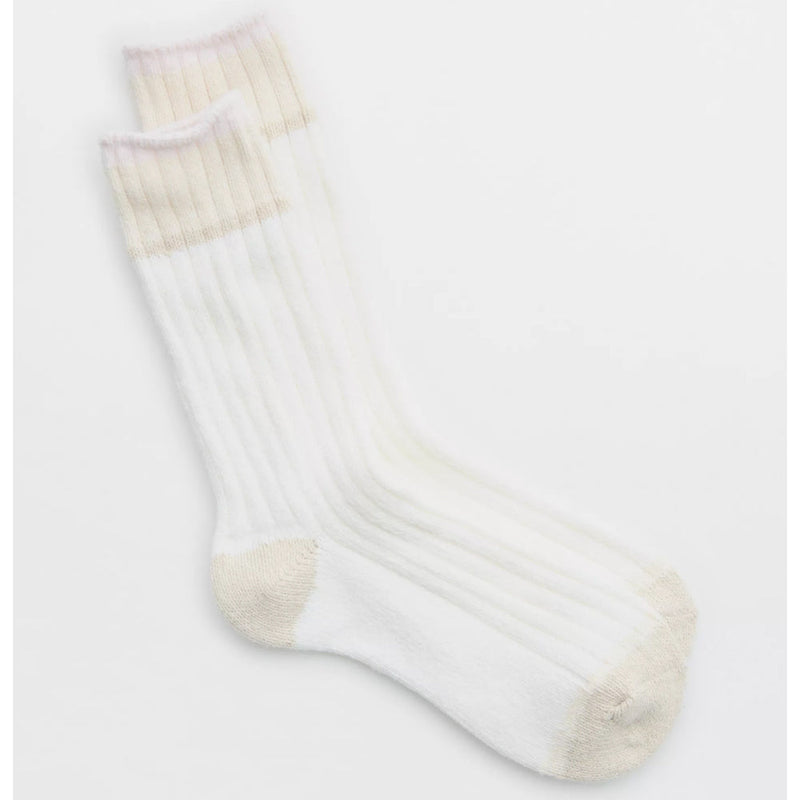 COLORBLOCK CREAM WARM SOCKS