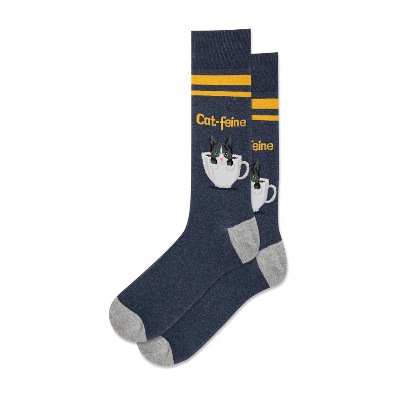 CAT-FEINE CREW SOCKS