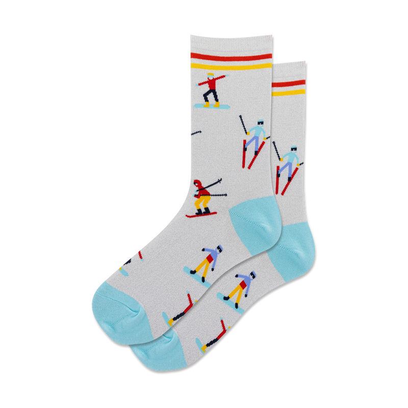 METALLIC SKIERS CREW SOCKS