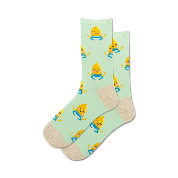 MEDITATING LEMON SOCKS