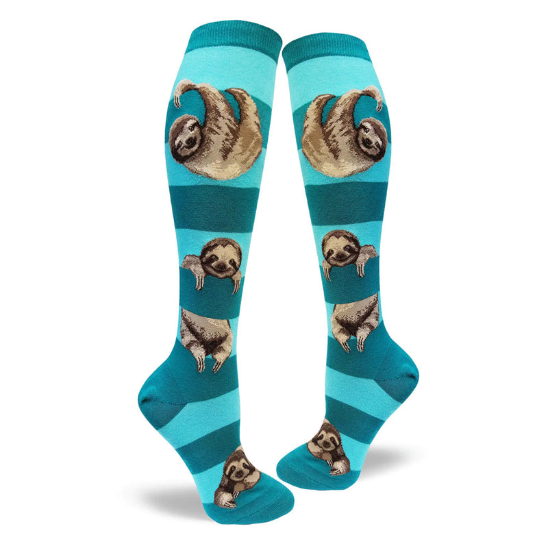 SLOTH STRIPE KNEE HIGH SOCKS