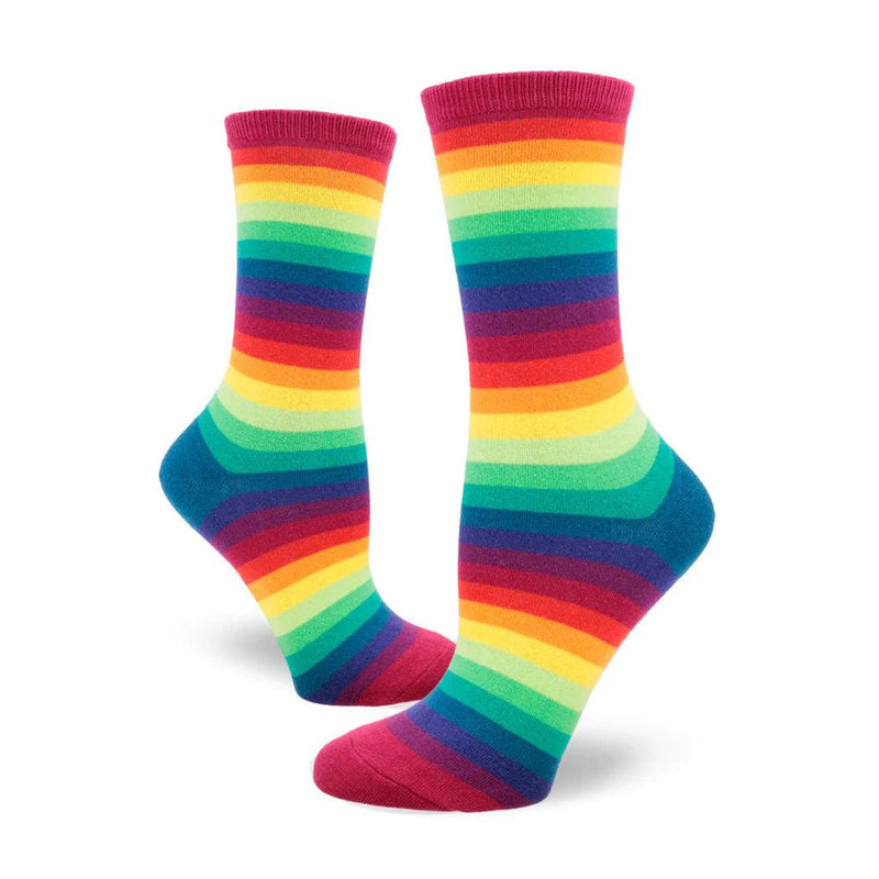 RAINBOW GRADIENT STRIPED SOCKS
