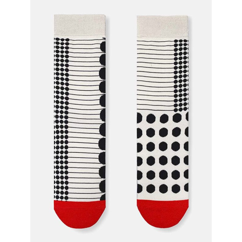 PALETTE RED DOTS COMBED COTTON SOCKS