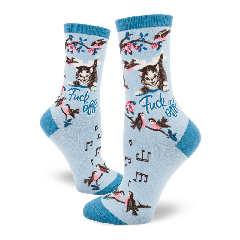 FUCK OFF KITTY SOCKS SOCKS