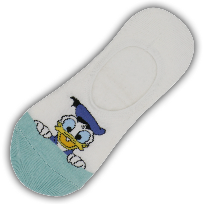 DONALD DUCK DISNEY  NO SHOW SOCKS