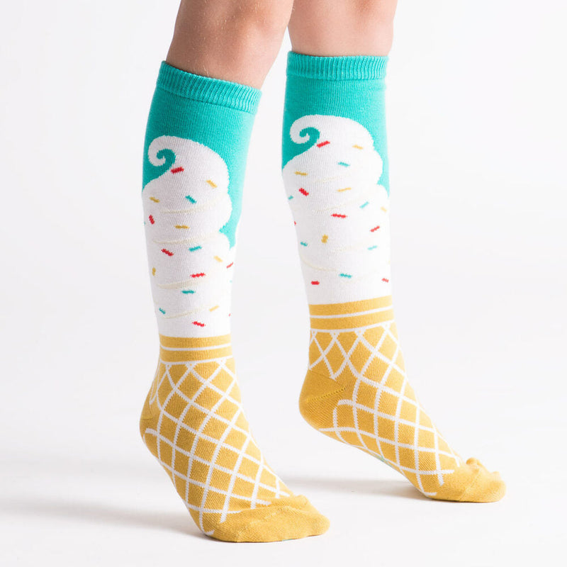 ICE CREAM DREAM KIDS KNEE HIGH SOCKS