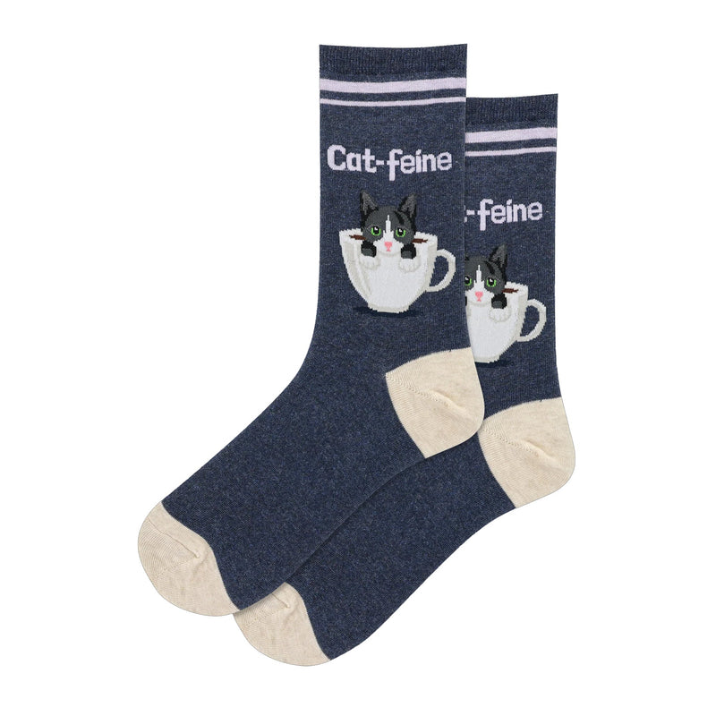 CAT-FEINE CREW SOCKS