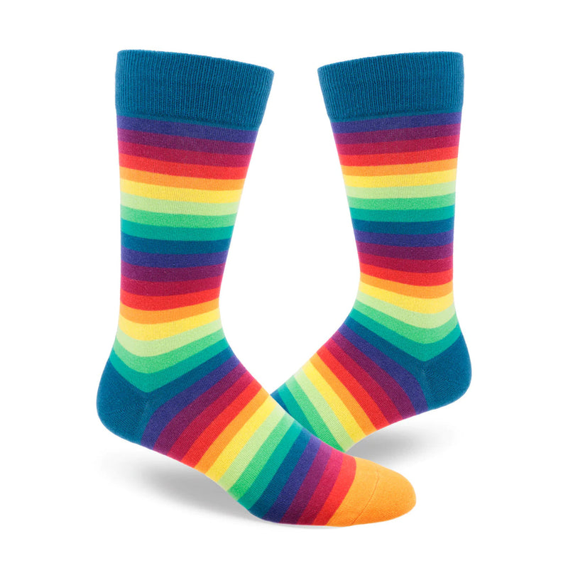 RAINBOW GRADIENT STRIPE SOCKS