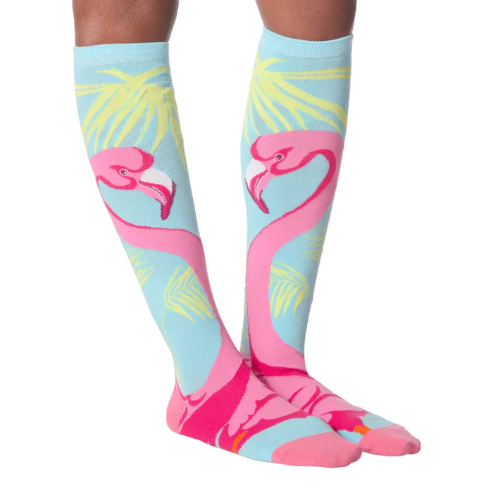 FLAMINGO KNEE HIGH SOCKS