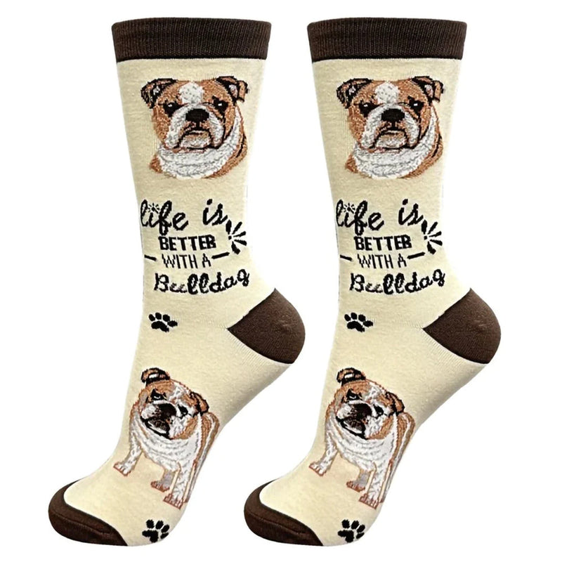 LIFE IS BETTER WITH A BULLDOG SOCKS