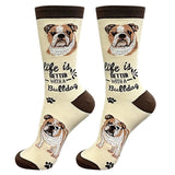 LIFE IS BETTER WITH A BULLDOG SOCKS