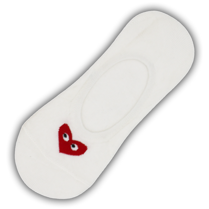 HEARTS NO SHOW SOCKS WHITE