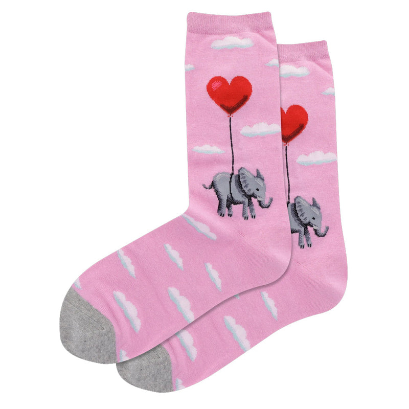 ELEPHANT HEART BALLOON CREW SOCKS