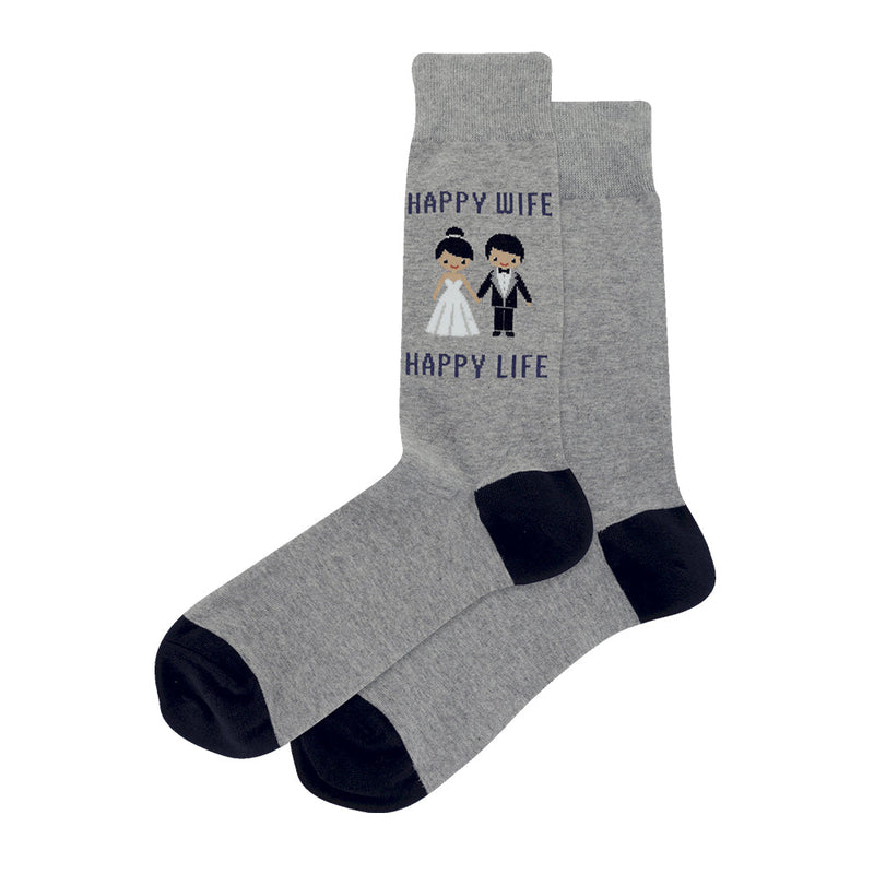 HAPPY WIFE HAPPY LIFE SOCKS