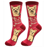 LIFE IS BETTER WITH A YORKIE SOCKS