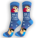 LIFE IS BETTER WITH A DOG  SOCKS
