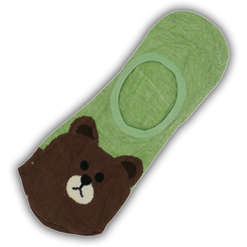 CUTE BEAR NO SHOW SOCKS