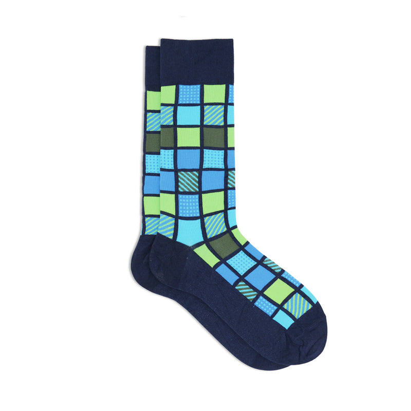 MULTICOLOR WINDOW SQUARE SOCKS