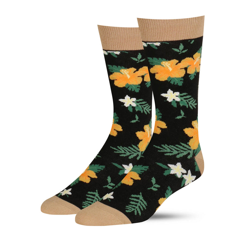 ALOHA FLORAL SOCKS
