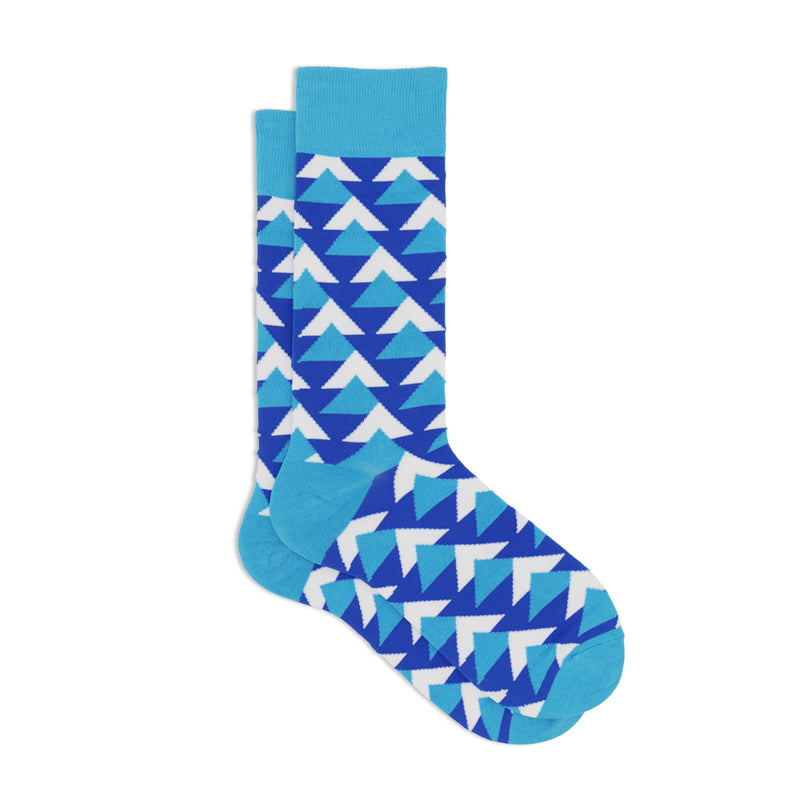 BLUE CHEVRON SOCKS