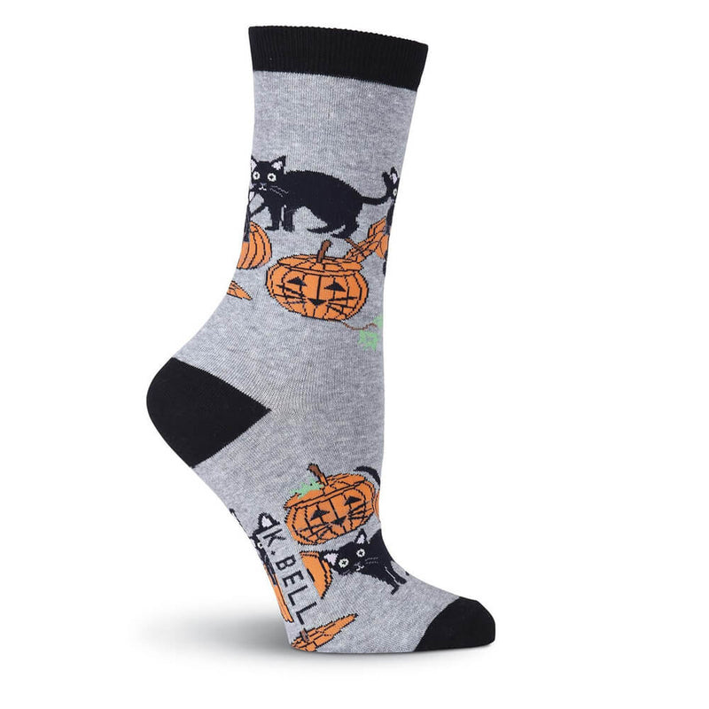 CATS AND PUMPKINS SOCKS