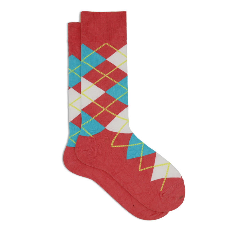 CUSHIONED ARGYLE SOCKS
