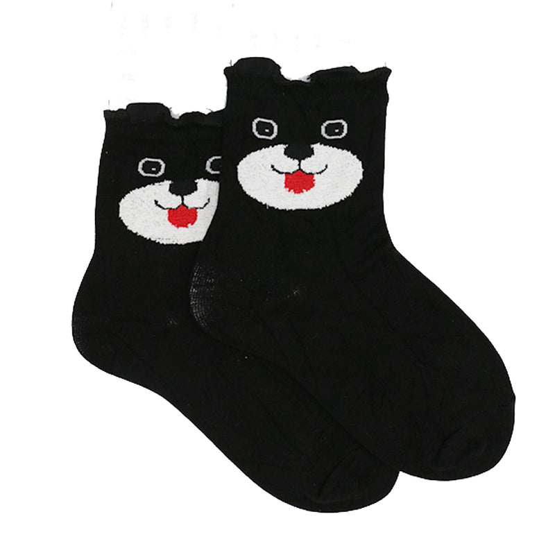 CUTE DOG FACE ANKLE SOCKS