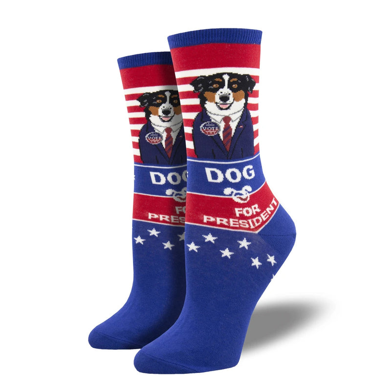 DOG FOR PRESIDENT SOCKS