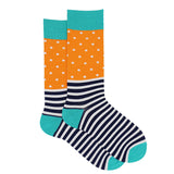 DOTS AND STRPIES SOCKS