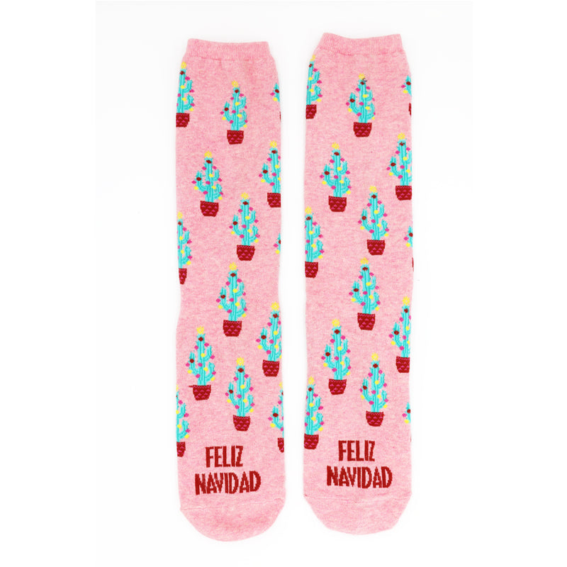 FELIZ NAVIDAD CACTUS SOCKS