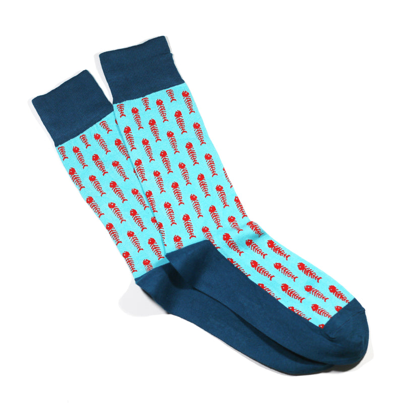 FISH SKELETON SOCKS