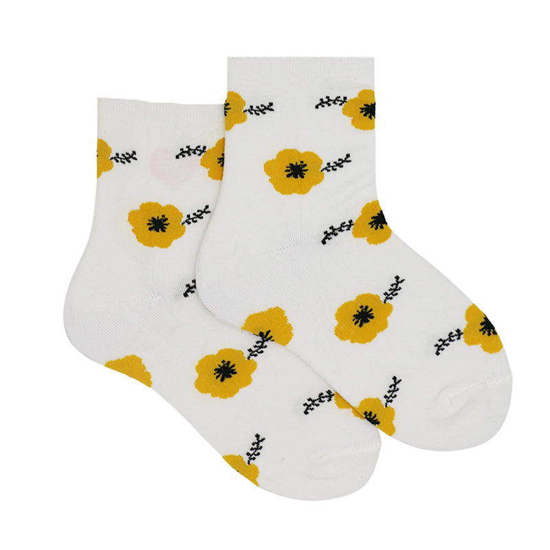 FLOWER ANKLE SOCKS