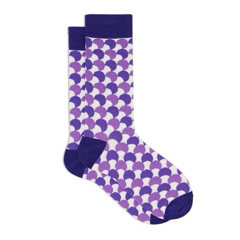FUN PURPLE MOON SOCKS