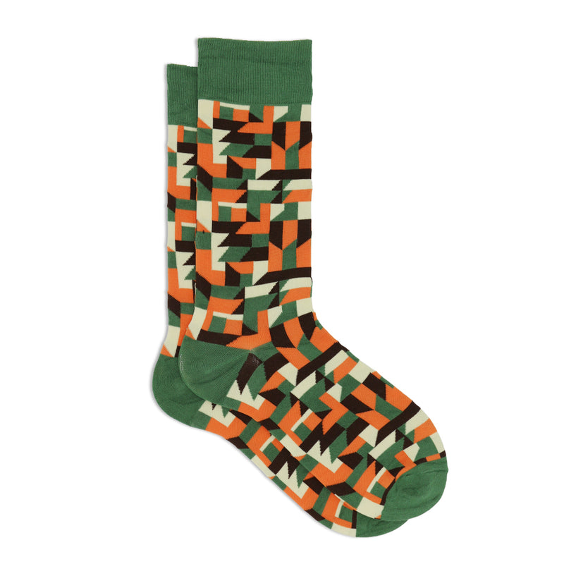 GREEN FUN ART SOCKS