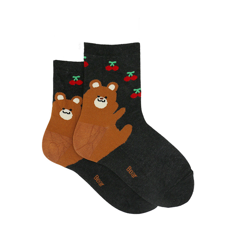 HAPPY BEAR ANKLE SOCKS