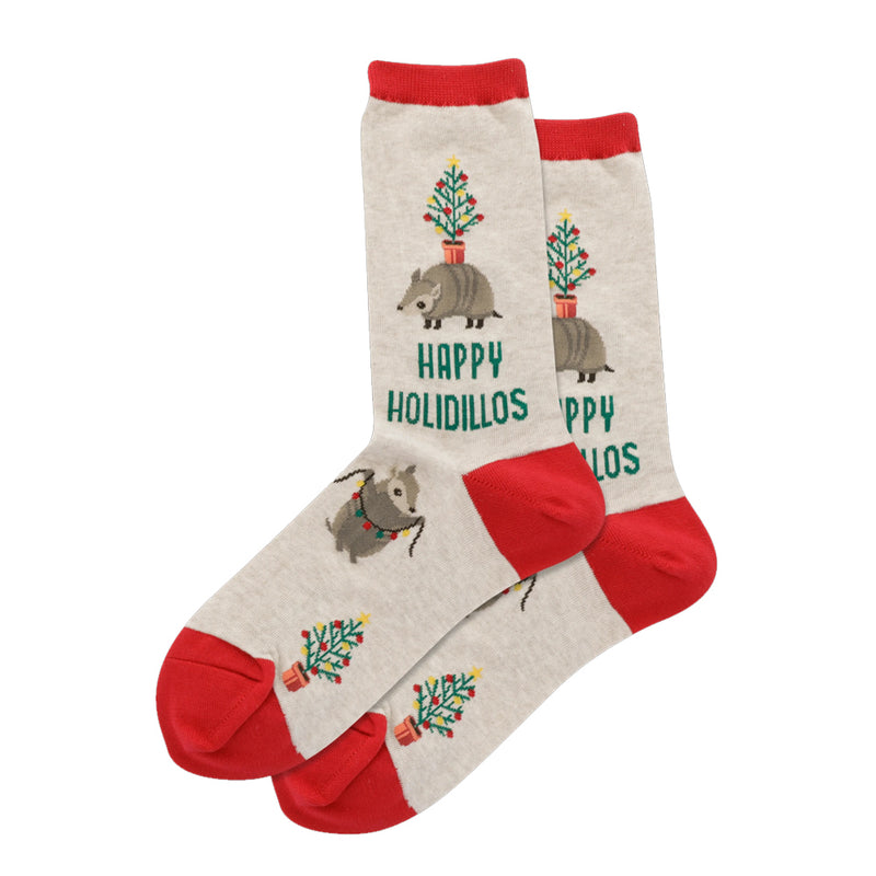  HAPPY HOLIDILLOS CREW SOCKS