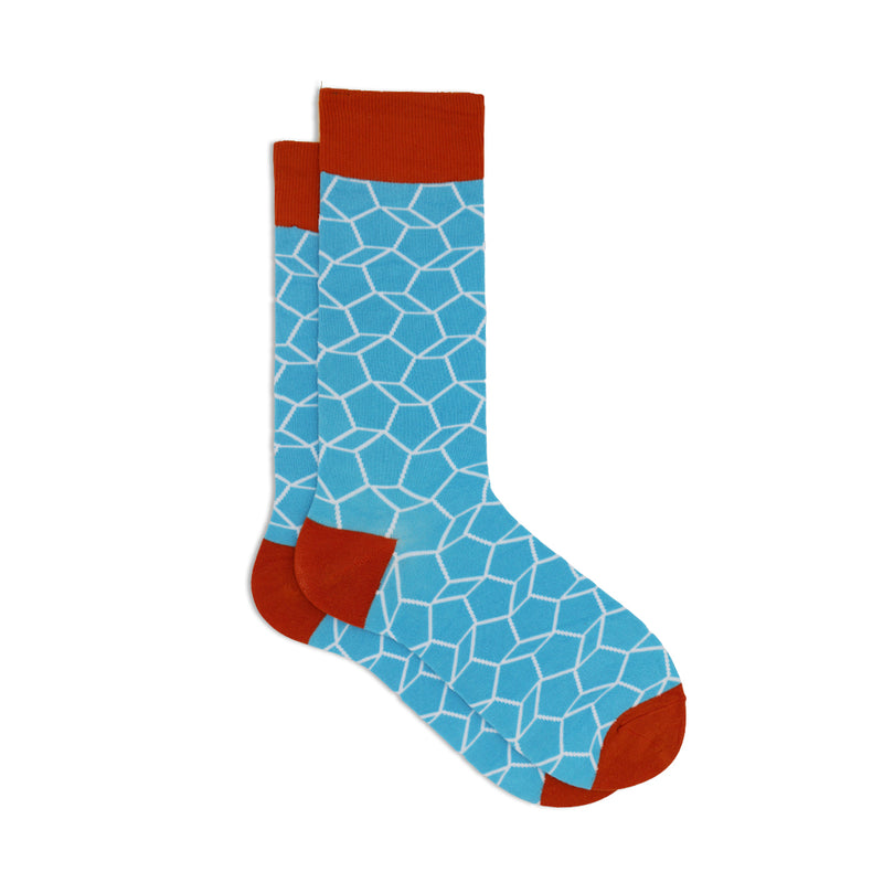 HEXAGON PRINT SOCKS
