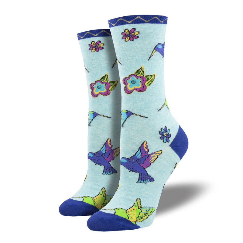 LAUREL BURCH "HUMMINGBIRD BLOSSOM" SOCKS