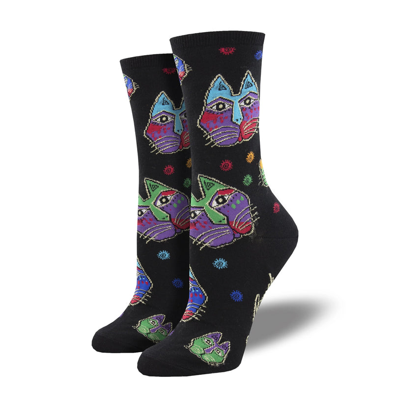 LAUREL BURCH "CAT HEADS" SOCKS