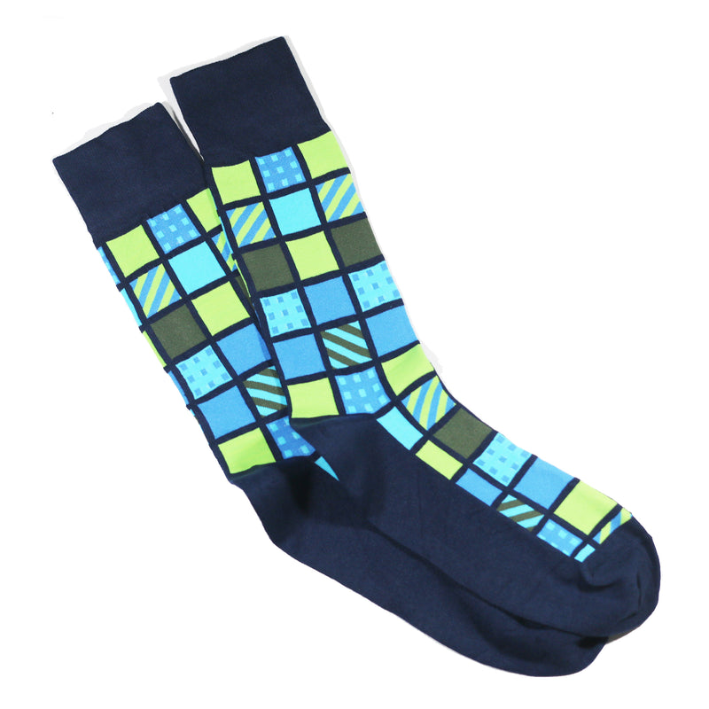 MULTICOLOR WINDOW SQUARE SOCKS