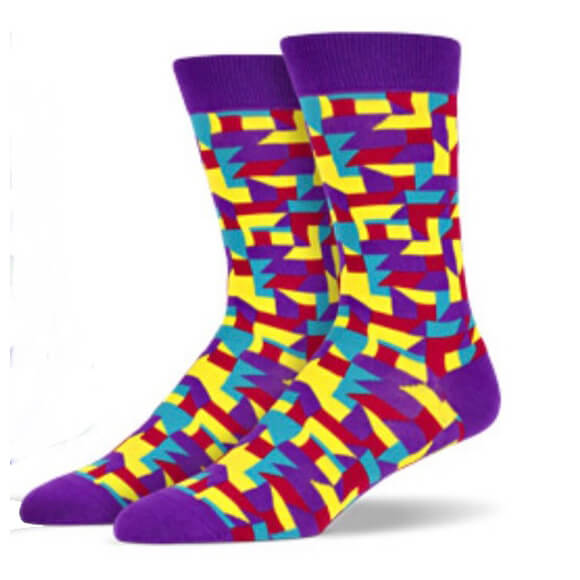 MULTI COLOUR SHAPE SOCKS