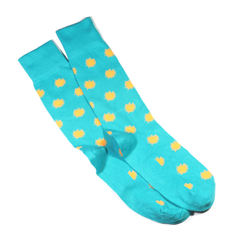 NEON LIME SPLASH SOCKS