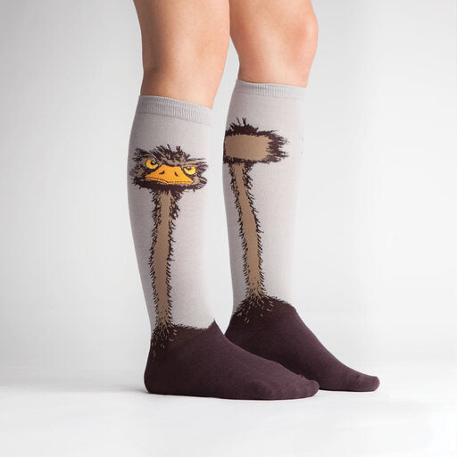 OSTRICH KNEE HIGH SOCKS