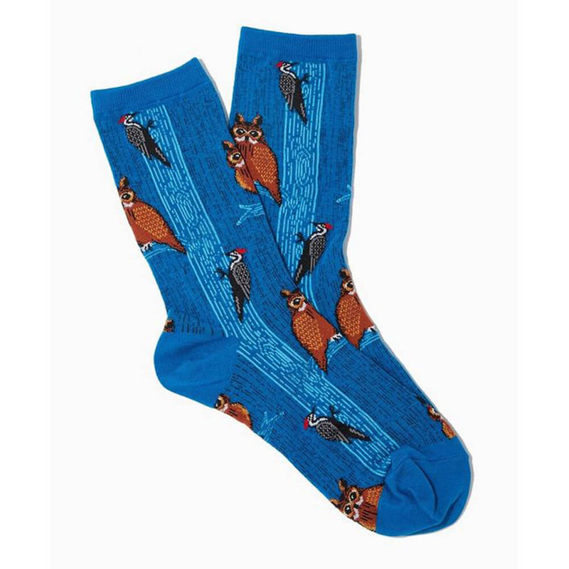 OWL AND WOODPECKER SOCKS