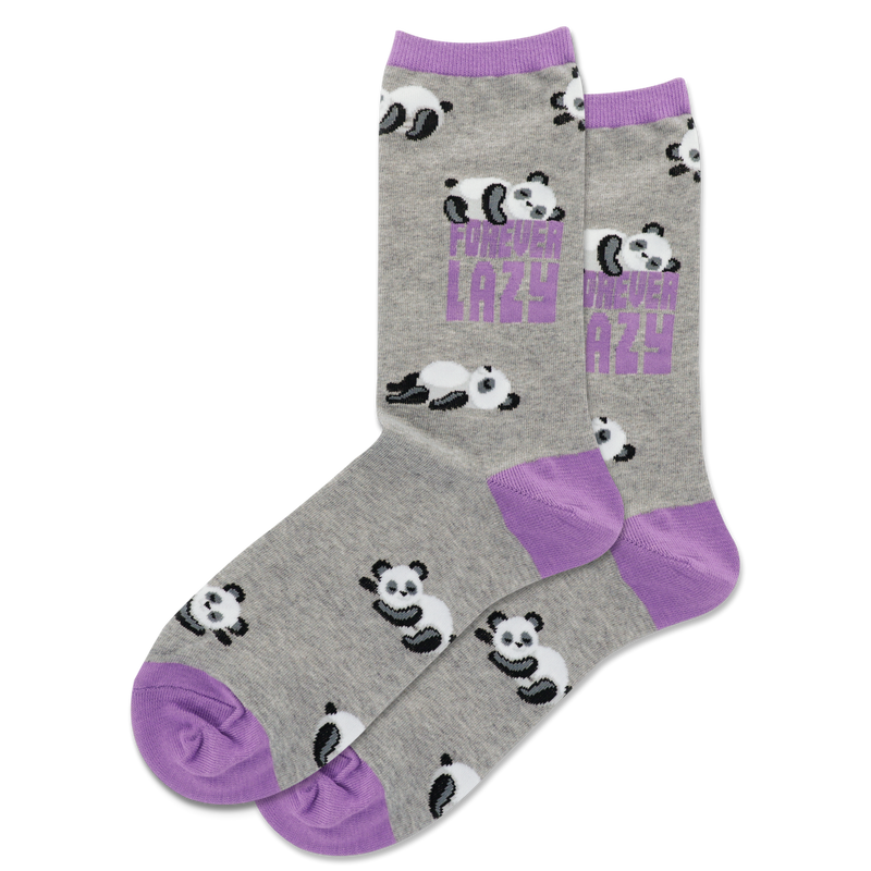 FOREVER LAZY PANDA CREW SOCKS