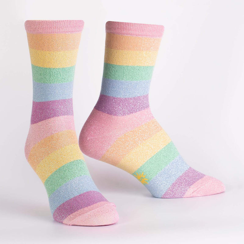 PASTEL PRISMATIC SHIMMER SOCKS